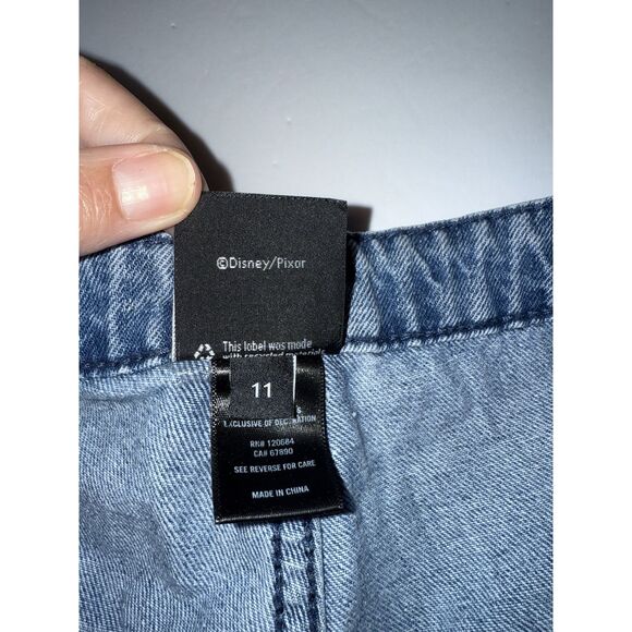 Disney Pixar Cars Race RUST-EZE Icons Wide Leg Jeans Sz 11 Hot Topic Lightening - Picture 16 of 16